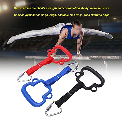 Gymnastic Rings, 440 lbs Load Bearing Outdoor Climbing Rings Durable Hanging Equipment for Kids Families Backyard Play Gymnastic Training