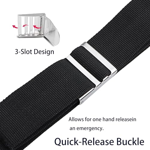 4 Neoprene Pocket Scuba Weight Belt，Spear Fishing Nylon-fit for Waist 32" to 52" - Quick-Release Buckle - color: Blue