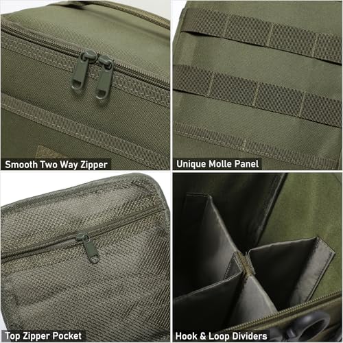 Tactical Camping Storage Bag 7L Utility Tote Bag Trunk Organizer (OD Green) - color: OD Green