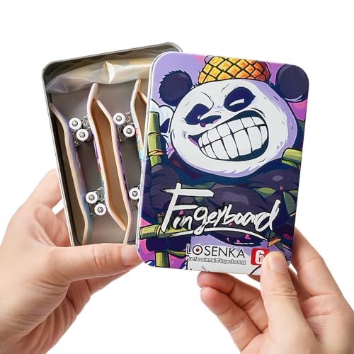 6PCS Pro 32mm Fingerboard Wooden Board Professional Mini Finger Skateboard Set of 6 - color: 6pcs