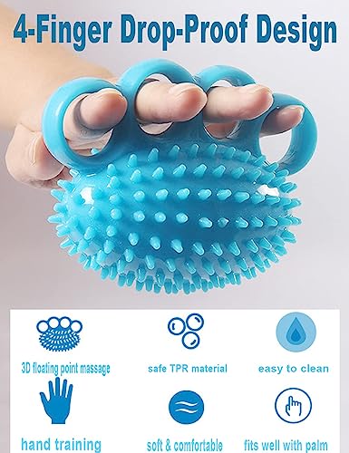 Hand Therapy Ball - Squeeze Balls for Grip Strengthening, Stress Relief, Yoga & Musicians