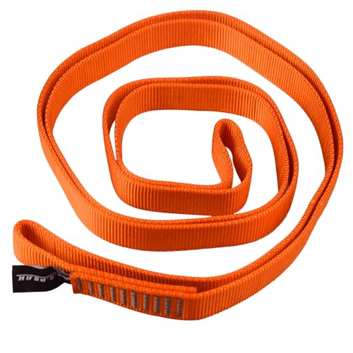 SEPEAK 25mm Nylon Tubular Webbing 1-Inch, 29kN/6520lbs, UIAA Certified Webbing Straps - color: Orange, size: 120cm / 48inch | Pack of 3