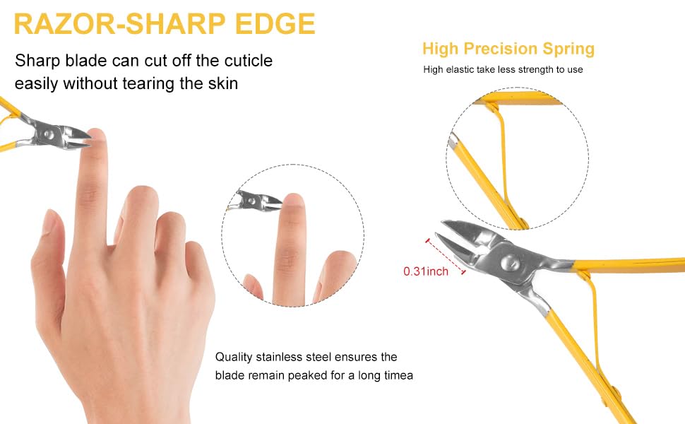Manicure Pedicure Set - Nail Clippers Toenail Clippers Kit,Professional Manicure Kit Pedicure Kit,Nail Care Kit with,Travel Case, Set of 12 - color: Yellow