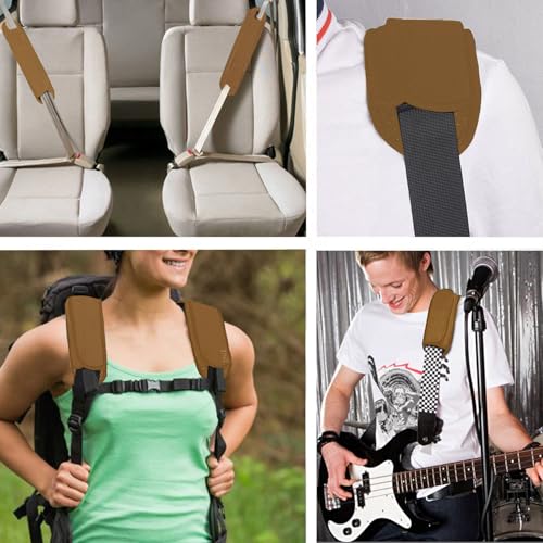 ZINZ Ultra Thick & Breathable Universal Shoulder Pad Cushion for Bag - Long & Comfort - color: Khaki
