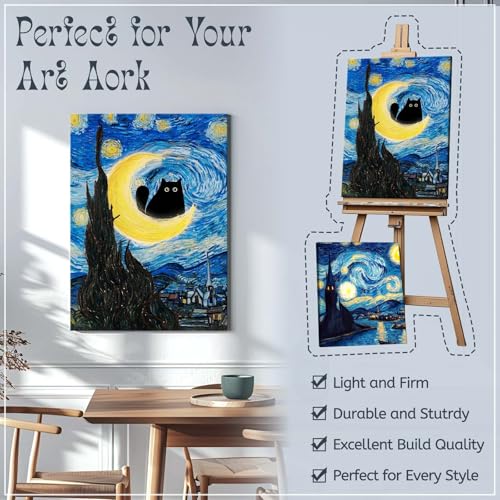 Canvas Stretcher Bars 10x16 Inch Frame Kit, Available in 25+ size Wood Stretcher Bars for Home and Office, Gallery Wrap Wall Arts Supply for Oil Painting, Poster, Picture & Paint by Numbers - size: 10"x16"