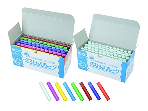 日本理化学 Dustless Chalk 72pcs, Red - color: Red
