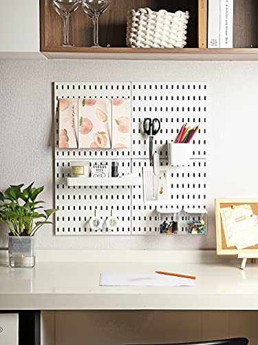 Keepo Peg Board Organizer Accessories, Peg Board With Accessories, Pegboard hooks, Pegboard Accessories, Pegboard Bins (2 Bins) - style: Bins