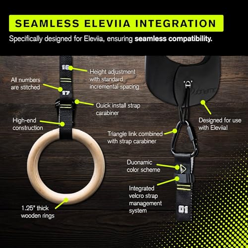 Duonamic Eleviia: Portable Doorway Pull-Up Bar – Lightweight, Travel-Ready, 250 lb Capacity - color: BROWN