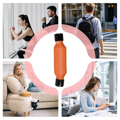 Grip Strength Trainer Hand Spring Strengthener | Spring Grip Training Tool for Home Gym Office Athletic Practice Workout Climbing - color: Orange