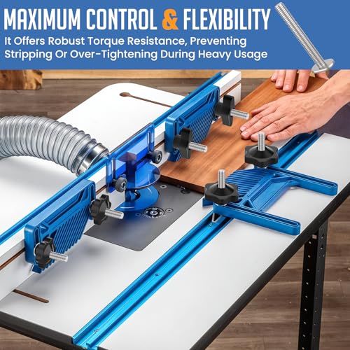 10 Sets 1/4"-20 T-Slot Fastener Kit | 1-3/4 Inch T Track Bolts with Star Knob Nuts | Heavy Duty Accessories | For Woodworking Fixture Installation - size: 1-3/4 Inch