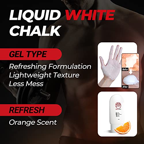 GRIPT Liquid Chalk Hand Grip Gym Pole Dance Weightlifting Rock Climbing Bouldering Gymnastics Crossfit Mess Less Sweat Resistant Long Lasting Professional Gel Chalk 100ml - color: Hand Chalk - Gym, Rock climbing, Crossfit