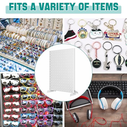 EVERHANGER Metal Pegboard Display Stand, Freestanding Tabletop Pegboard Display for Craft Shows & Fairs, 12"X16", 4pcs Gray - color: Gray, size: 4pack 12"X16"