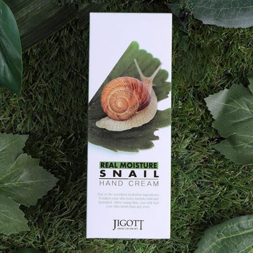 Jigott Real Moisture Snail Hand Cream 100ml/3.38fl.oz - Excellent Hydration Hand Cream (Snail)
