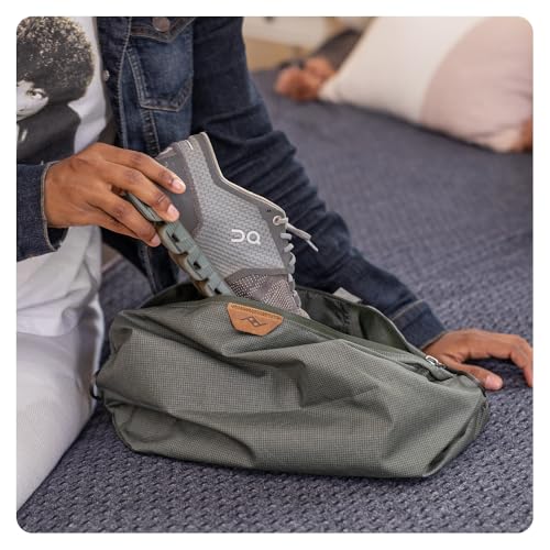 Peak Design Shoe Pouch, Eclipse, Ultralight Travel Organizer Bag for Shoes or Other Items, Weatherproof Shell, Packs into Itself, Fits 1–2 Pairs of Shoes, Works with Peak Design Travel Bags