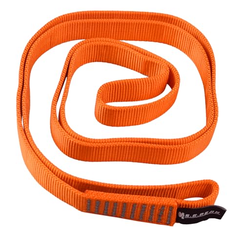 SEPEAK 25mm Nylon Tubular Webbing 1-Inch, 29kN/6520lbs, UIAA Certified Webbing Straps - color: Orange, size: 90cm / 36inch | Pack of 3