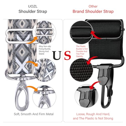 59 Inch Shoulder Straps, Soft with Ultra-Thick Fixed Shoulder Pad, Two Way Independently Adjustable Buckle Replacement Straps for Laptop Bag Messenger Bag Tool Bag Luggage,Dark Black Grey - color: Dark Black Grey, size: 59 inch