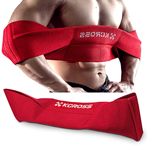 KCROSS Bench Press Band for Men and Women, Weight Lifting Bench Press Band, Push Up Exercise Bench - color: Red, size: M(7.6in)
