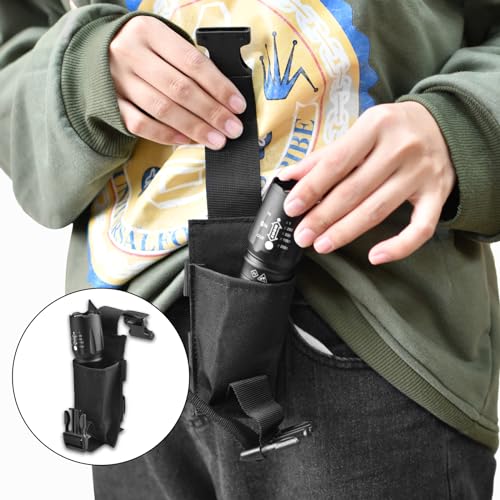 TRIWONDER Tactical Phone Pouch Molle, Smartphone Holster Bag EDC Utility Cellphone Lock Card Holder Organizer Fit for Waist Belt Case - color: 11 Black