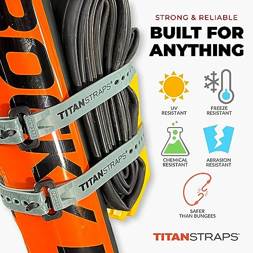 Titan Utility Straps – Mini Straps Set to Organize Computer Cables, Arts & Crafts, and Fishing Rods (10" Length / 4-Pack, Sunflower) - color: Sunflower, size: 10" Length / 4 Pack