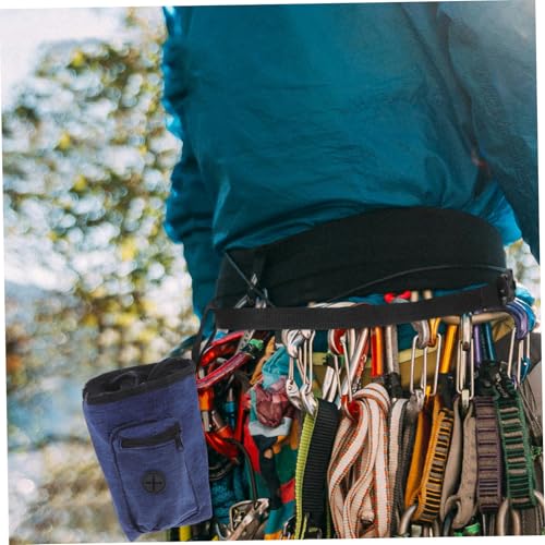Kisangel Chalk Bag for Rock Climbing - Powder Holder with Waist Belt Lightweight and Portable for Bouldering Gym Workouts and Outdoor Climbing