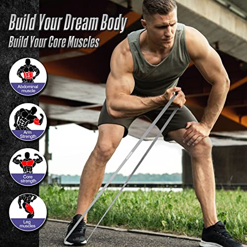 Resistance Band Pull Up Assistance Bands Sets Resistance Heavy Duty Exercise Stretch Fitness Bands for Stretching Power Lifting Workout Training with Instruction Guide - style: Black set of 5 Latex Free, Resistance, Resistance Bands, Pull up