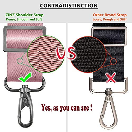 Bag Shoulder Strap, Padded Adjustable Shoulder Strap Replacement - color: Pink, size: 57"