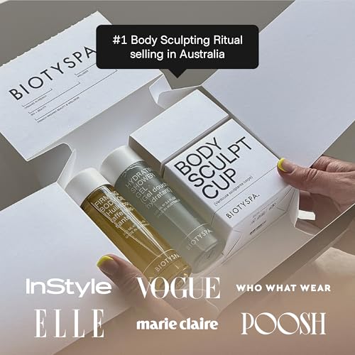 biotyspa 3-Step Body Sculpt Kit - Clinically Proven Anti-Cellulite Ritual with Silicone Cupping Tool, Firming Oil & Shower Gel - Visibly Smooths, Firms & Contours - 3pc Set, Made in Australia - size: 1 Ounce (Pack of 2)
