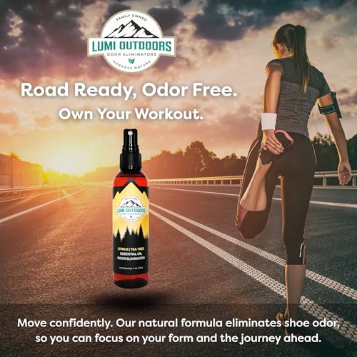 Lumi Outdoors Natural Shoe Deodorizer Spray 3 Pack Bundle - Lemon Eucalyptus, Citrus Tea Tree, Lavender Tea Tree - style: 3 Pack - Multiple Scents
