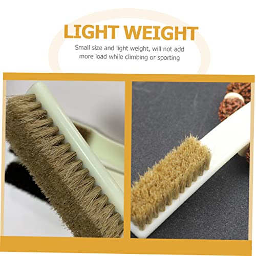 2pcs Climbing Rocks Brush Sports Cleaning Tool Natural Material for Chalk Cleaning for Bouldering and Outdoor Climbing