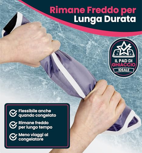 Magic Gel Ice Pack for Knee - Reusable Cold Wrap for Injuries - Soft Flexible Cooling for Icing Knees, Elbow, Calf, Wrist - Adjustable Wraparound Straps - style: Knee Ice Pack