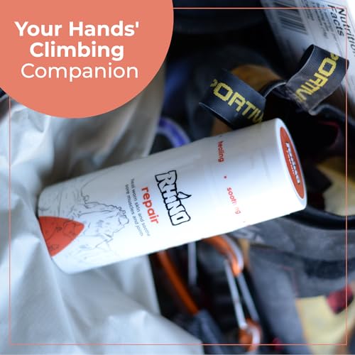 Rhino Skin Solutions Repair Cream Made for Your Adventure, Hand Repair Cream for Dry Cracked Hands, Non Greasy Hand Lotion with Honey and Tea Tree for Athletes and Workers, Made in USA (1 oz) - size: 1 Ounce (Pack of 1)