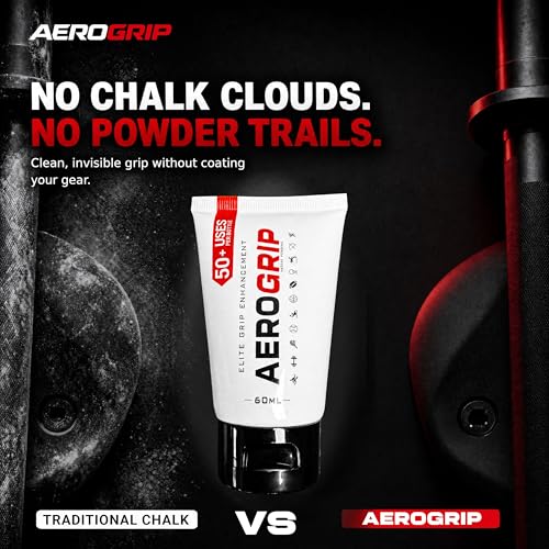 Liquid Chalk Alternative Grip Enhancer Gel for Sports & Fitness, 60ml | Chalk-Free, No-Mess, Sweat-Proof Grip for Tennis, Climbing, Weightlifting | 50+ Uses Per Tube | Hygienic Formula