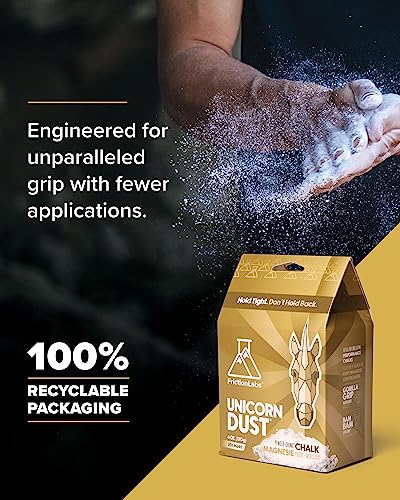 Friction Labs Premium Loose Climbing Chalk | High-Performance Hand Chalk with Superior Grip for Bouldering, Climbing, Long Lasting & Skin Friendly Powdered Chalk - size: 6 oz/170 g - Loose Chalk, style: Fine Texture - Unicorn Dust