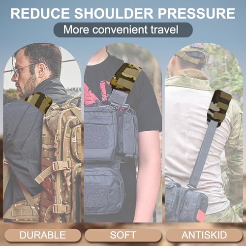 ZINZ 2-Pack Universal Wide Shoulder Pad with Ultra Thick Cushion for Bag Luggage Backpack Bag Crossbody - color: CA01FL02