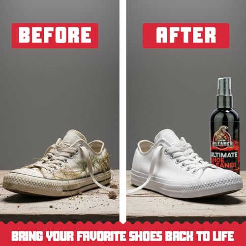 Combat Cleaner Shoe Cleaning Kit – Complete Sneaker Care Solution for Leather, Suede, Canvas, Mesh, Nubuck & More - color: Shoe Cleaner + Hard and Soft Brush