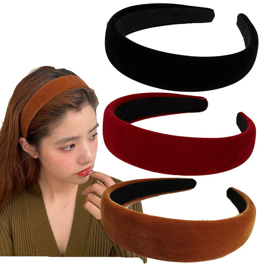 Lvyeer Velvet Wide Headbands For Women Soft Head Bands Diademas Para Mujer De Moda Hairbands For Women Girls Fashion No Slip Hea