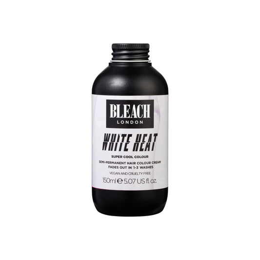Bleach London White Heat Color - Semi-Permanent Hair Color, Cool Neutral Blonde, Vegan, Cruelty-Free, Temporary Hair Color Cream