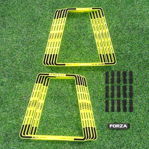 FORZA Trapezoid Training Rings | Set of 10 Agility Rings for Speed, Agility and Coordination Training | Multi-Sport Indoor and Outdoor Use