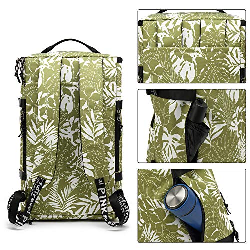 Kalesi Gym Duffle Bag Backpack 4-Way Waterproof with Shoes Compartment for travel Sport Hiking laptop (olive-green) - color: Olive-green