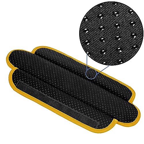 ZINZ Ultra Thick & Breathable Universal Shoulder Pad Cushion for Bag - Long & Comfort - color: Black&yellow
