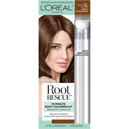 L'Oreal Paris Magic Root Rescue 10 Minute Root Hair Coloring Kit, Permanent Hair Color With Quick Precision Applicator, 100 Perc