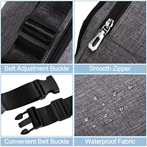 Amylove 9 Pcs Fanny Pack Bulk for Women Men with Adjustable Strap Waterproof Waist Packs for Travel Hiking Cycling Running Outdoor Sports(Black, Gray,Green,Classic Style)