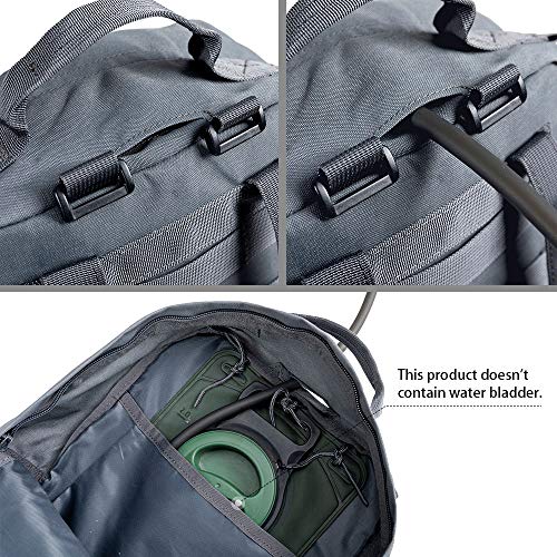 EXCELLENT ELITE SPANKER Outdoor Hydration Backpack Bundle Packs Water Bladder Carrier for 3L Water Bladder - color: Grey