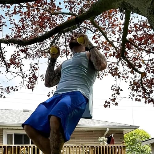 Pull Up Grip Balls, Non Slip Rock Climbing Holds Pullup Power Balls For Strength Training Attachment, Enhance Grip Strength & Forearm Training, For Chin Up Bar, Kettlebell, Barbell Home Gym Workout
