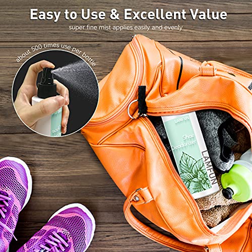 Shoe Odor Eliminator, Natural Shoe Deodorizer Spray for Stinky Sneakers or Smelly Feet, Foot Deodorant Fight All Odors, Peppermint, 150ml