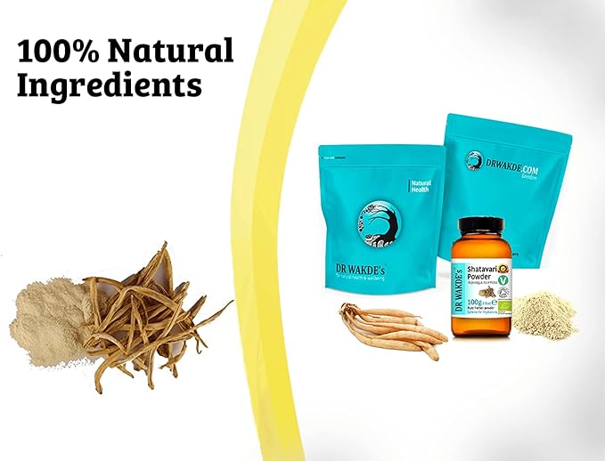 DR WAKDE'S Organic Shatavari Powder (Asparagus racemosa) - 1Kg (2.2lb) | Pure, Raw & Dried Powder | Ayurvedic Herb | Vegan | Nothing Added, Nothing Removed | Same Day Dispatch