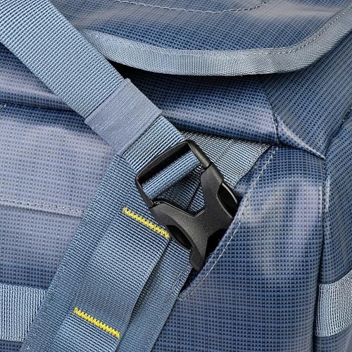 Cascade Mountain Tech 60L Duffle Bag, Convertible Travel Duffel Bag for Men Women, Water Resistant & Tear Resistant - color: Bering Sea Blue