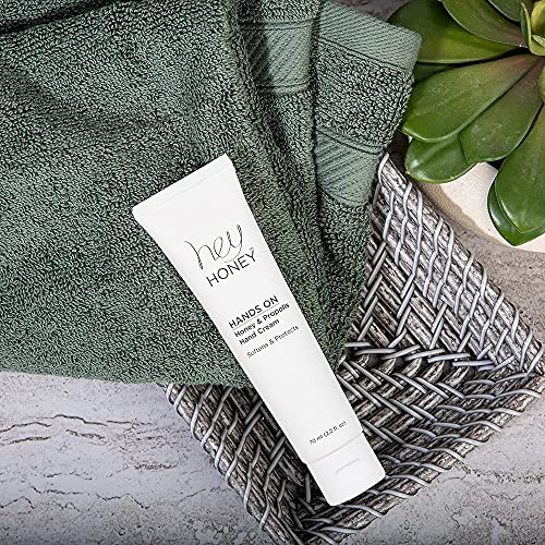 Hey Honey Hand Cream for Extremely Dry Cracked Hands & Elbows - Instant Relief with Shea Butter, Honey & Propolis - Cracked Skin Repair Moisturizer - Fast Absorbing 2.2 Oz (Pack of 2) - size: 2.2 Fl Oz (Pack of 2)