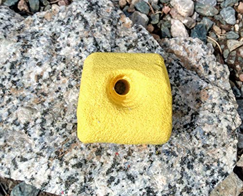 Slopey Jugger Polyurethane Bolt-On Rock Climbing Wall Hand Hold - color: Yellow
