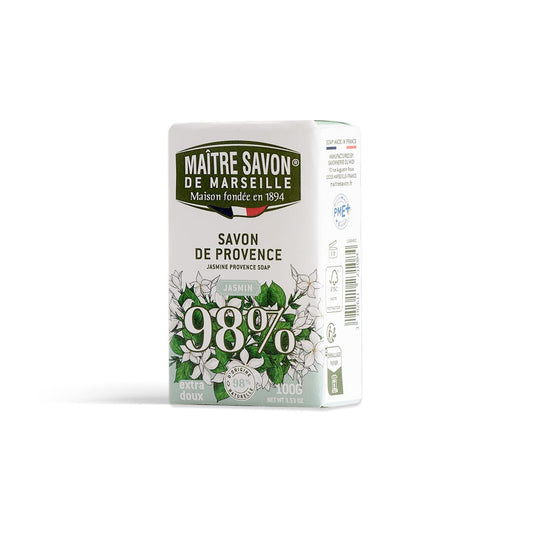 MAITRE SAVON DE MARSEILLE Provence Soap Bar - Jasmine 100g (3.5 oz)